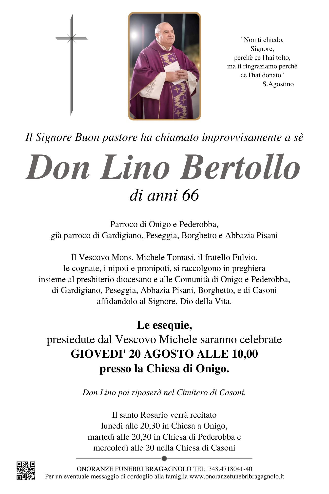 epigrafe Don Lino Bertollo